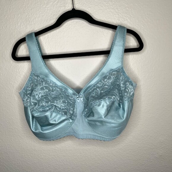 Glamorise MagicLift Original Support Bra Glacier Blue 40H Wirefree 1000 - Picture 2 of 9